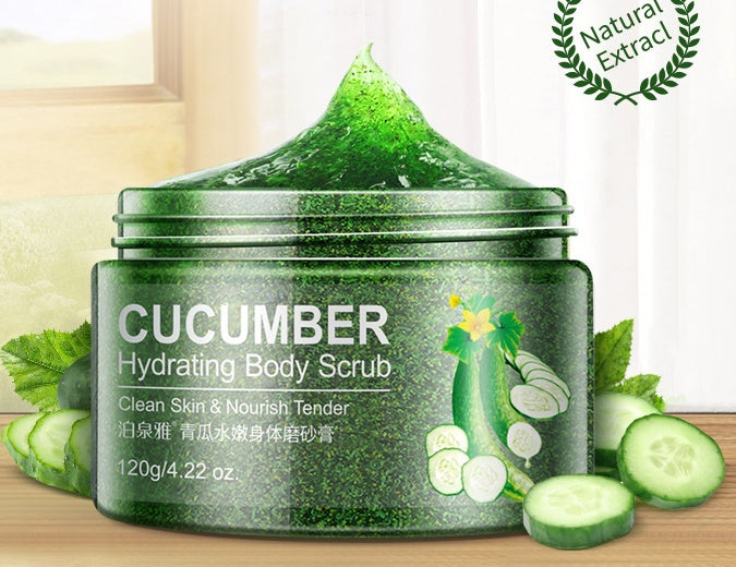Cucumber Whitening & Exfoliating Facial Scrub – Brightening & Pore-Refining Formula