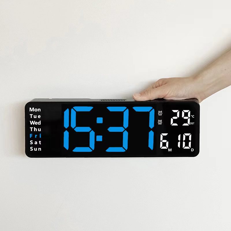 Large LED Digital Wall Alarm Clock