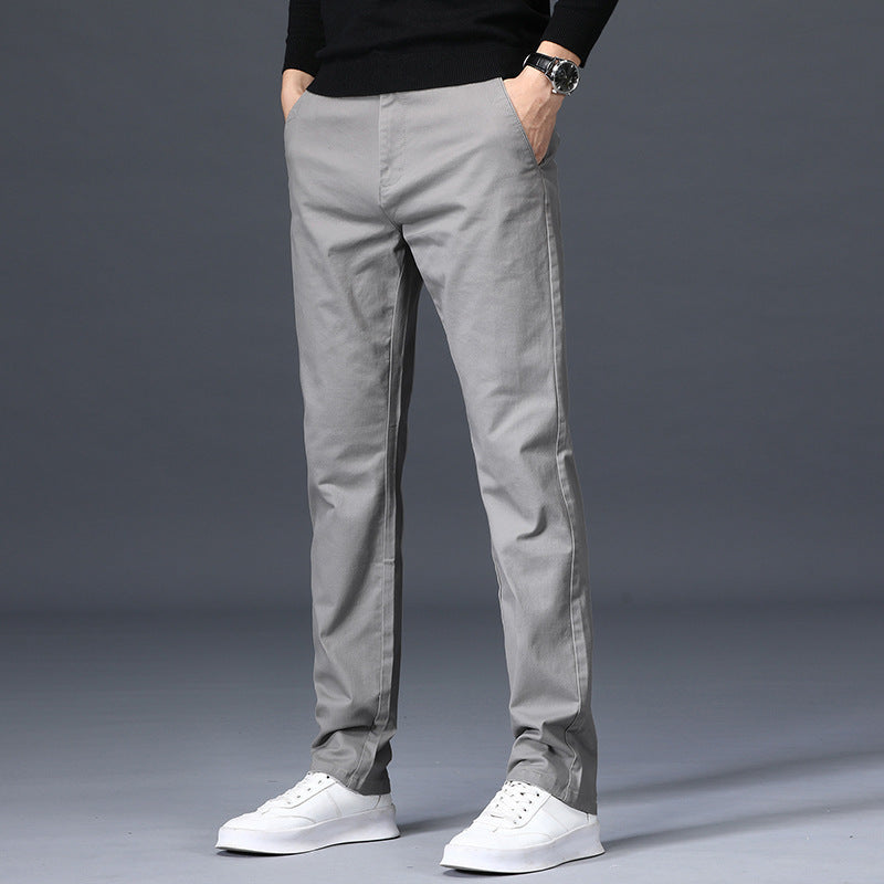 Elastic Loose Straight‑Leg Business Trousers