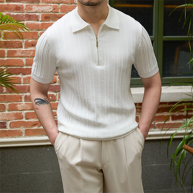 Lyocell Ribbed Hem Top