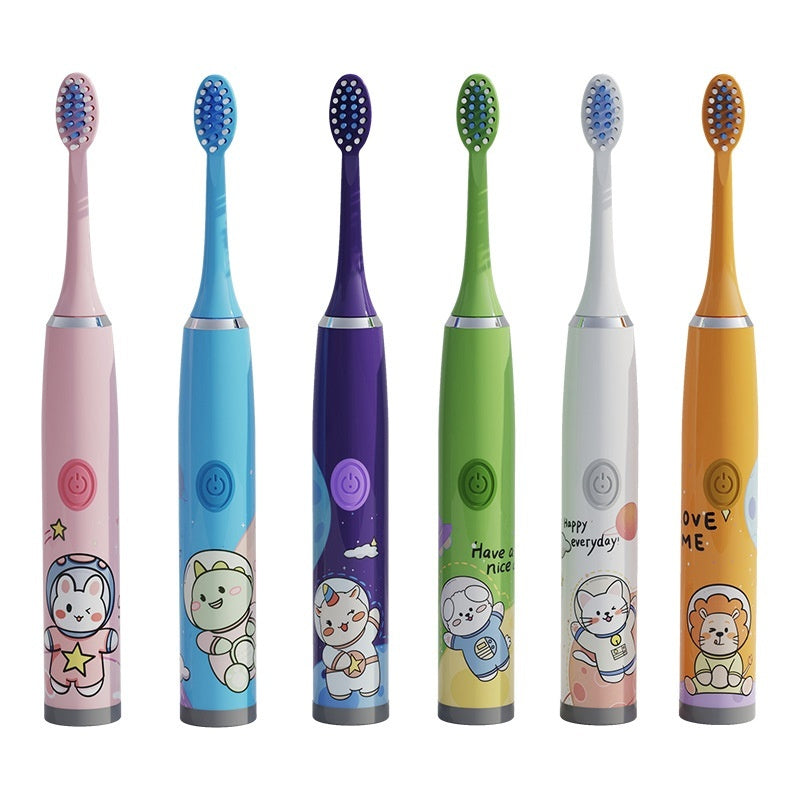 Electric Cartoon Soft Bristle Smart Toothbrush – Gum Care & Waterproof Design