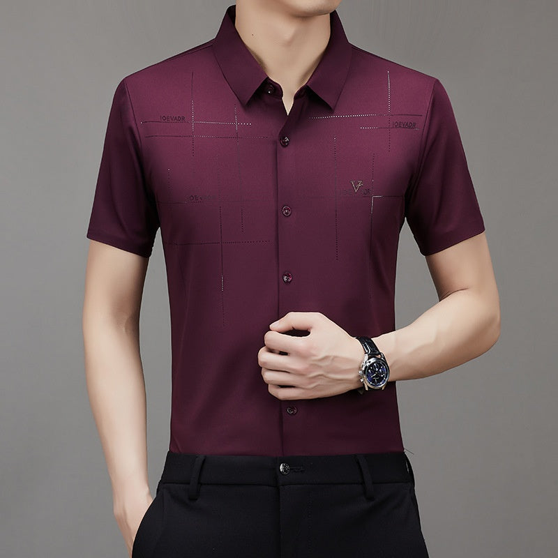 Business Polyester Short-Sleeve