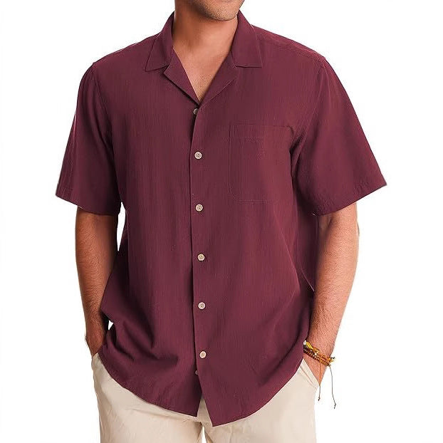 Cotton & Linen Short Sleeve Shirt