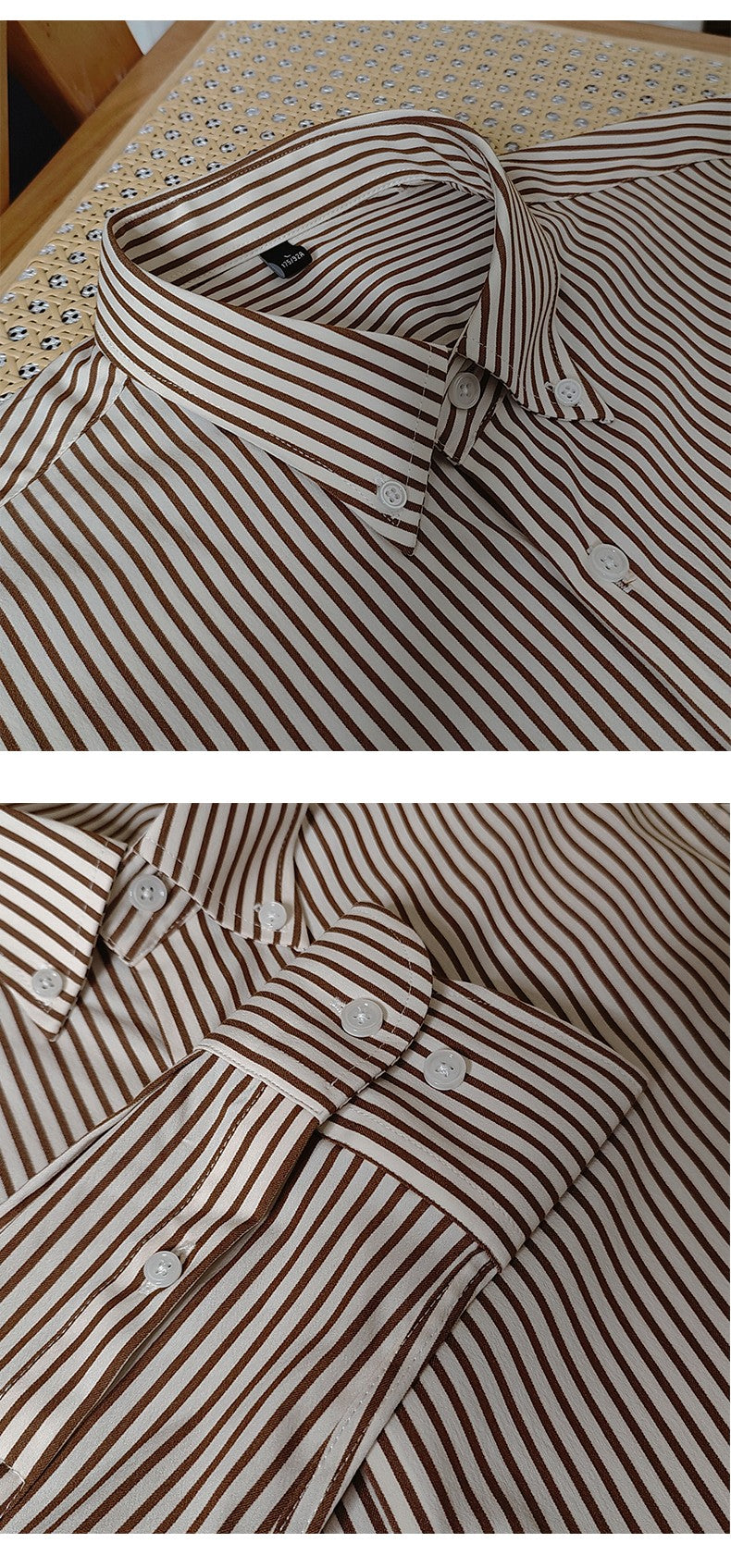 Yarn-Dyed Stripe Coat