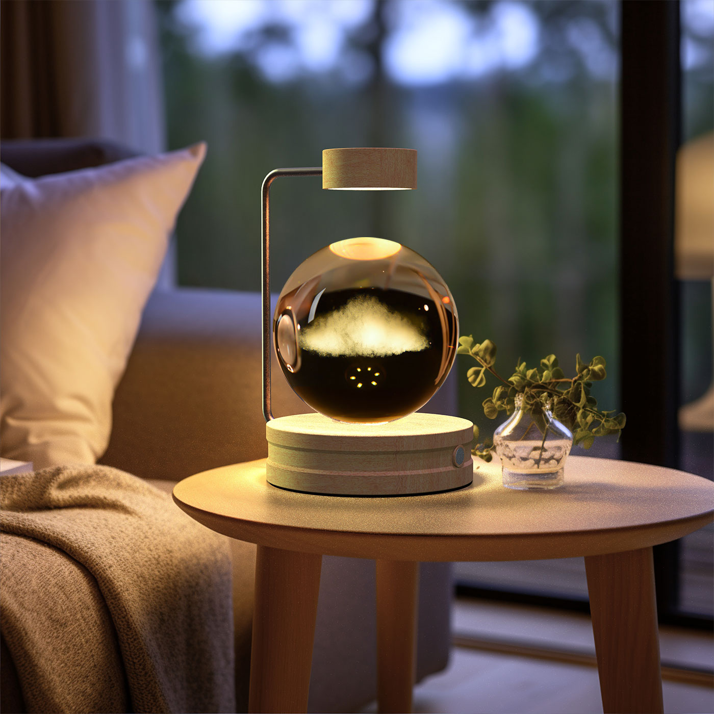 Crystal Ball Dinosaur Bedside Lamp