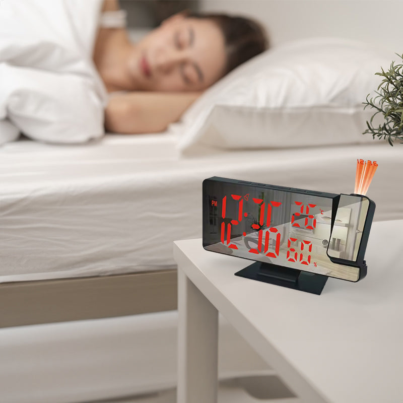 Home LED Projection Alarm Clock