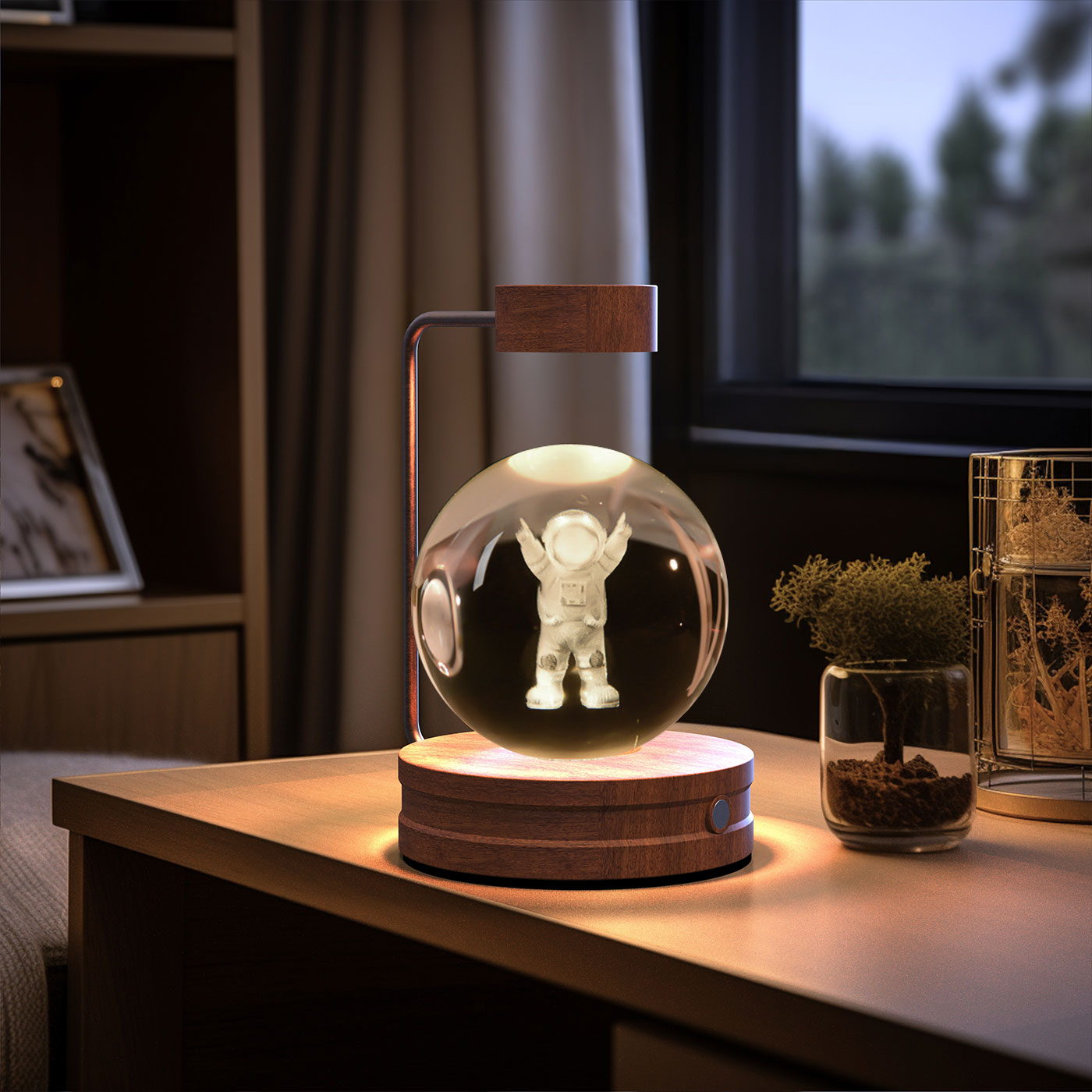 Crystal Ball Dinosaur Bedside Lamp