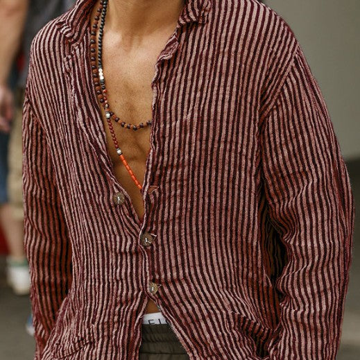 Youth Stripe Long-Sleeved Shirt