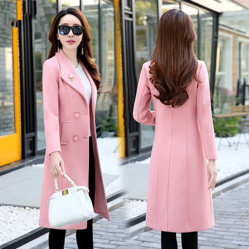 Cozy Wool Coat Slim Design