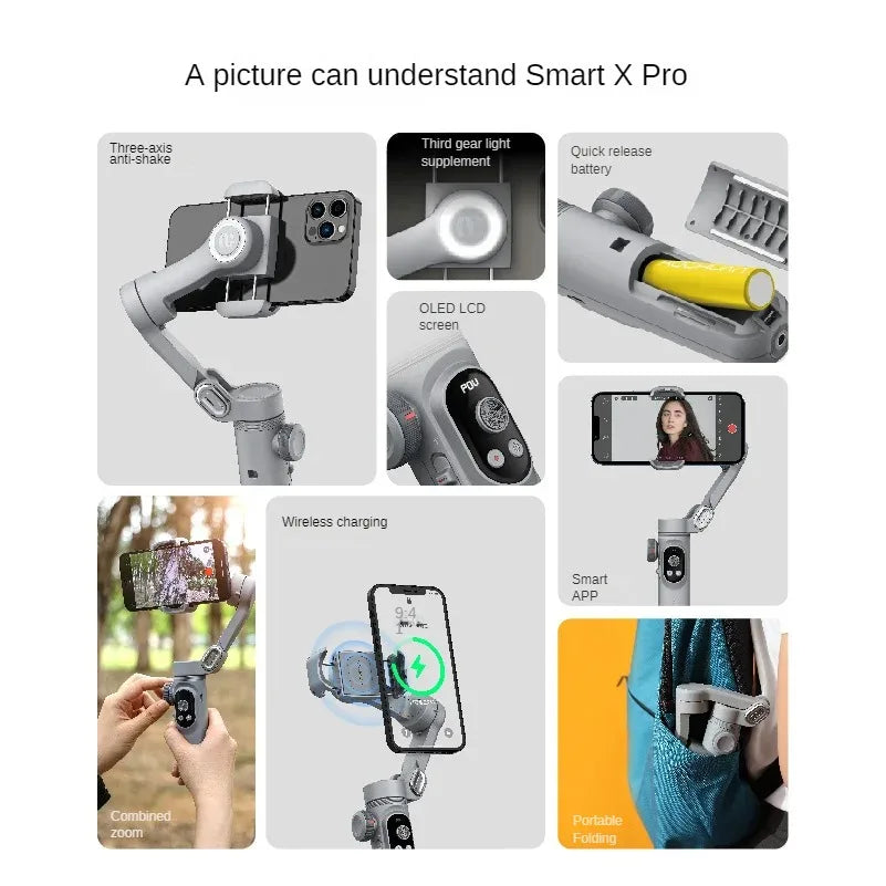 PTZ Handheld XPro Mobile Phone Stabilizer