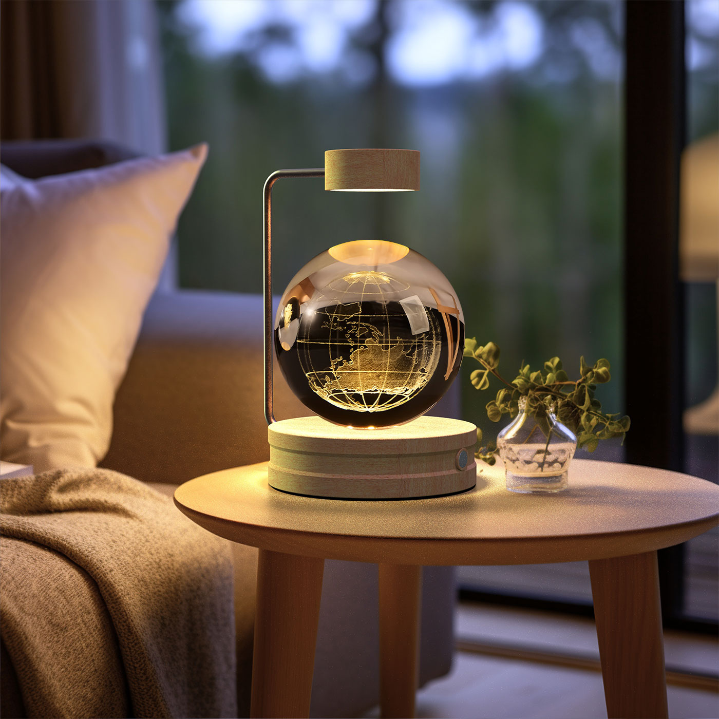 Crystal Ball Dinosaur Bedside Lamp