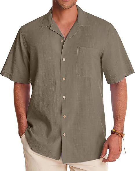 Cotton & Linen Short Sleeve Shirt