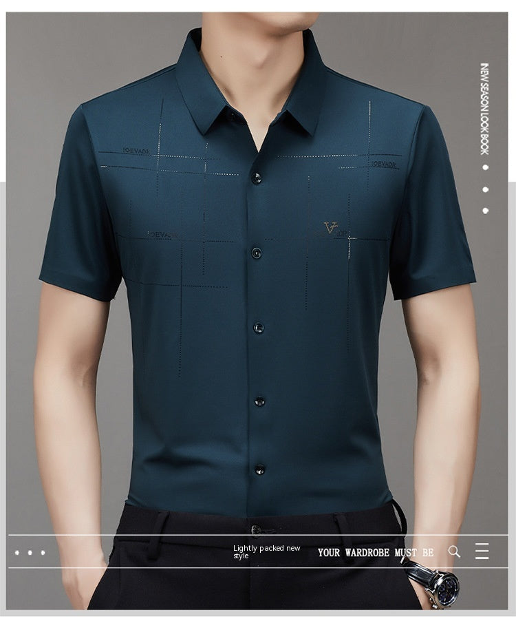 Business Polyester Short-Sleeve