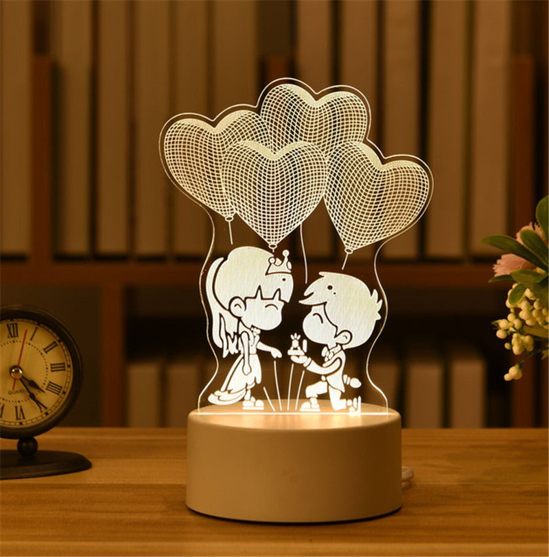 3D LED Modern Decorative Table Lighting