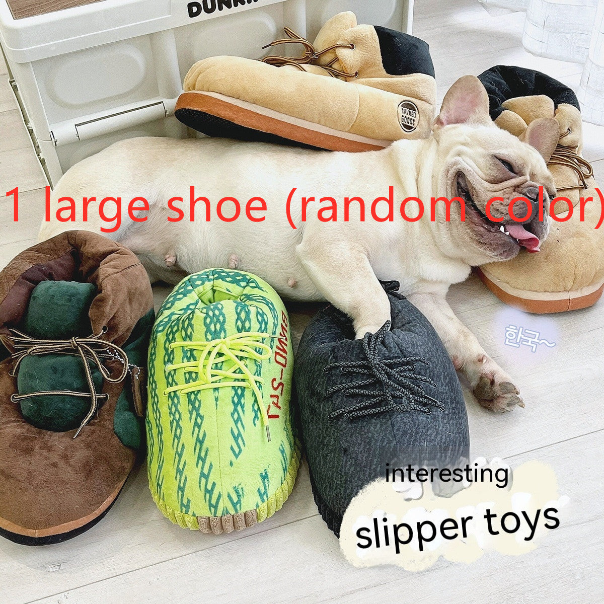 Shoes Plush Cat Pillow & Dog Chew Toy