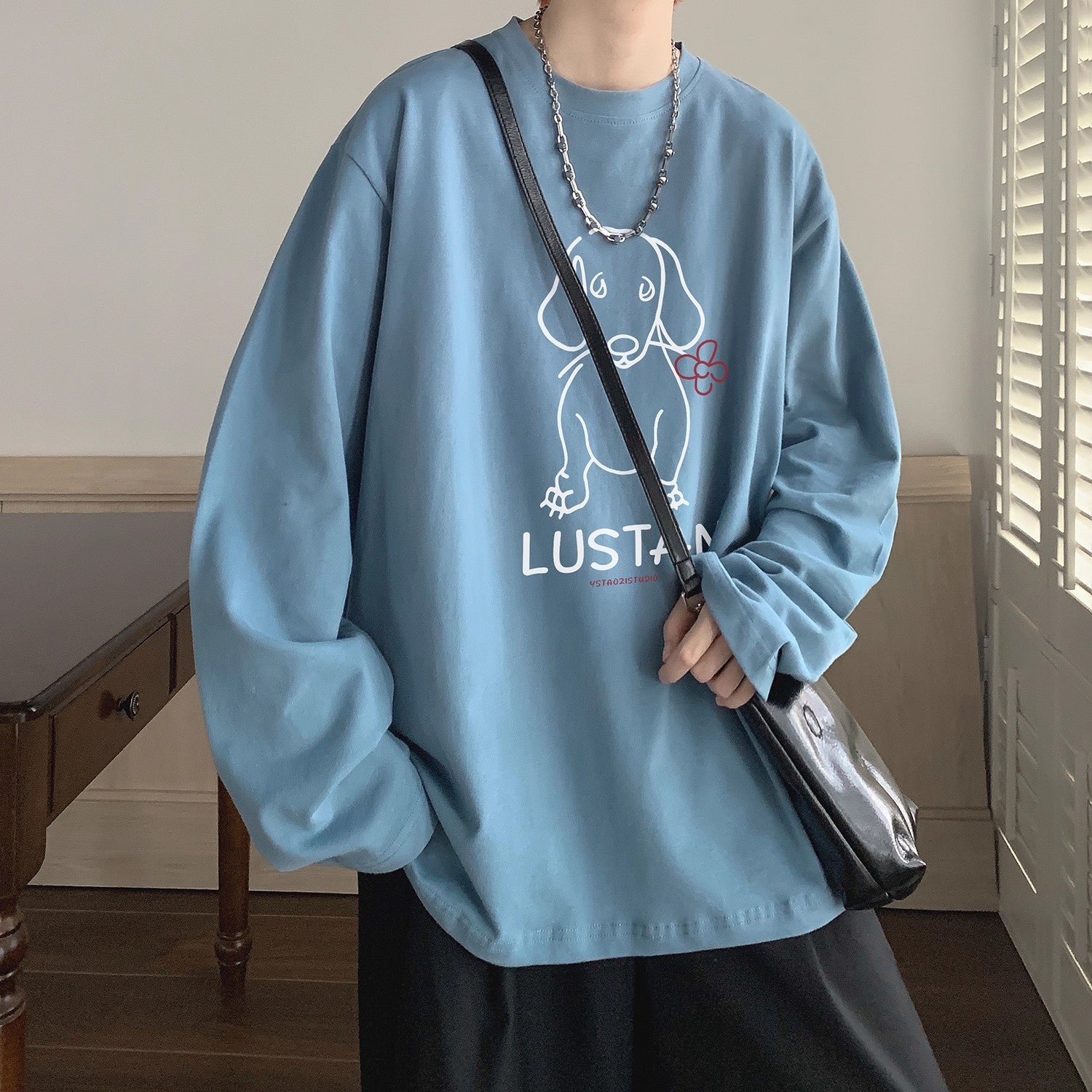 Cartoon Puppy Printed Long Sleeve