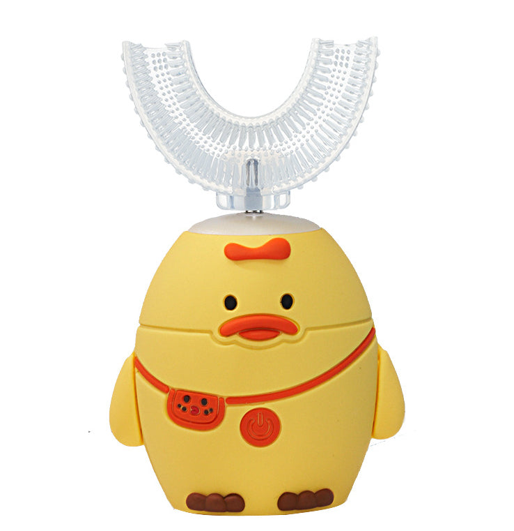 Electric Cartoon Smart Kids Toothbrush – U‑Shaped Ultrasonic Design