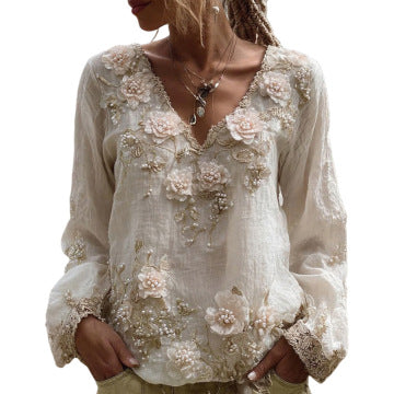 3D Digital Print Business Blouse