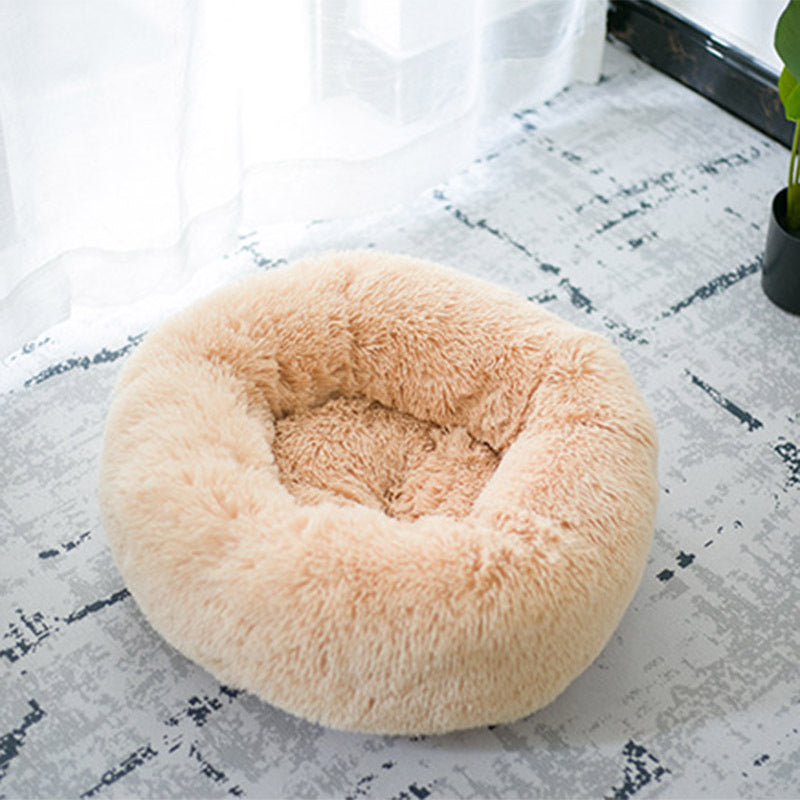 Round Plush Pet Bed