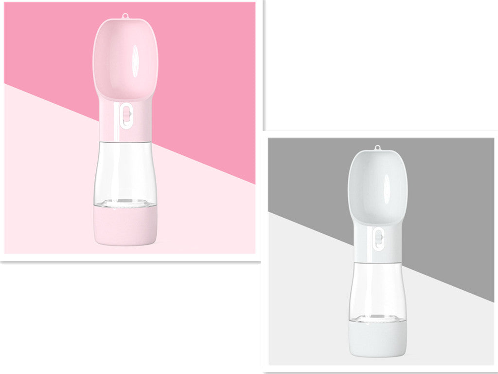 Portable Pet Water Bottle with Food Container