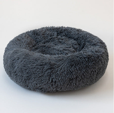 Round Plush Pet Bed