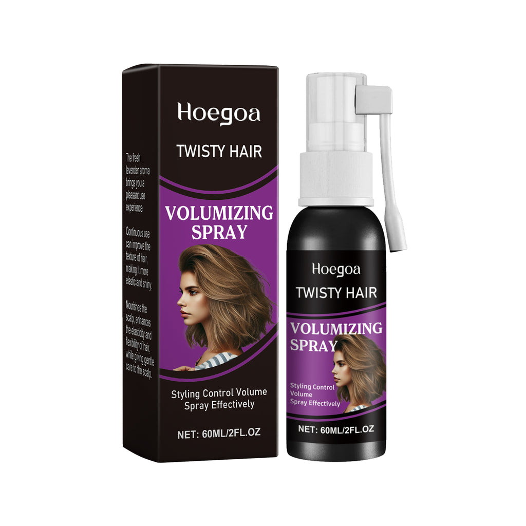 Hoegoa Hair Volumizing Spray – Lightweight No-Rinse Oil Control & Root Lift for Fine, Flat Hair (60ml)