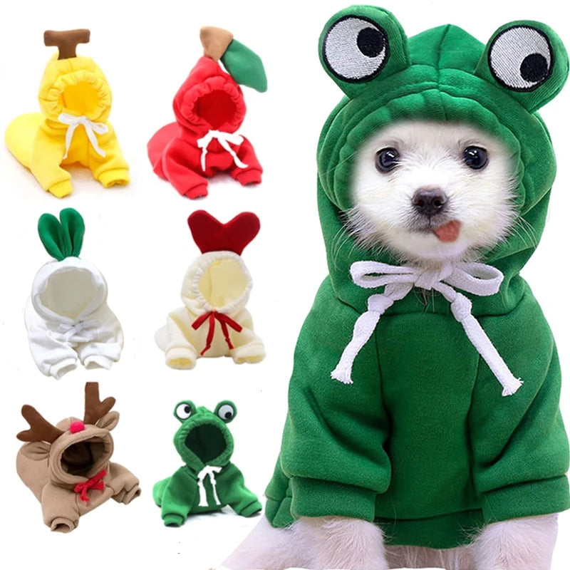 Winter Warm Fleece Hoodie for Pets