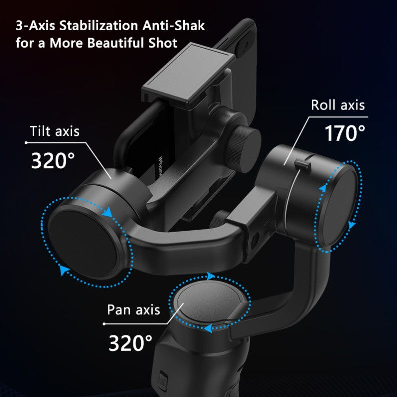 F8 Three‑Axis Handheld Mobile Phone Stabilizer
