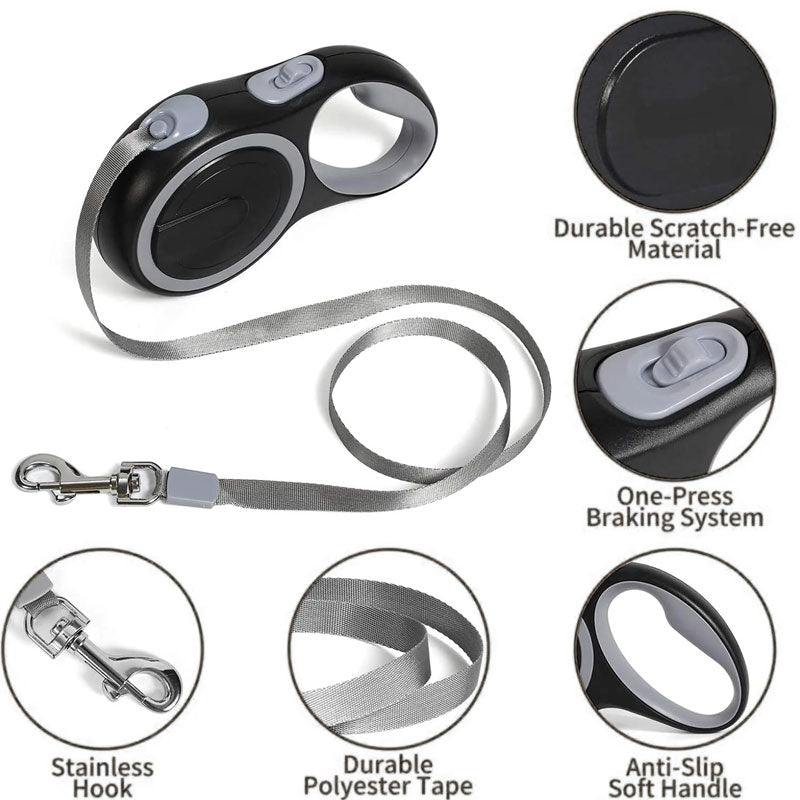 Retractable Pet Leash (5m/8m, 50kg Capacity)
