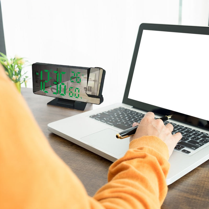 Home LED Projection Alarm Clock