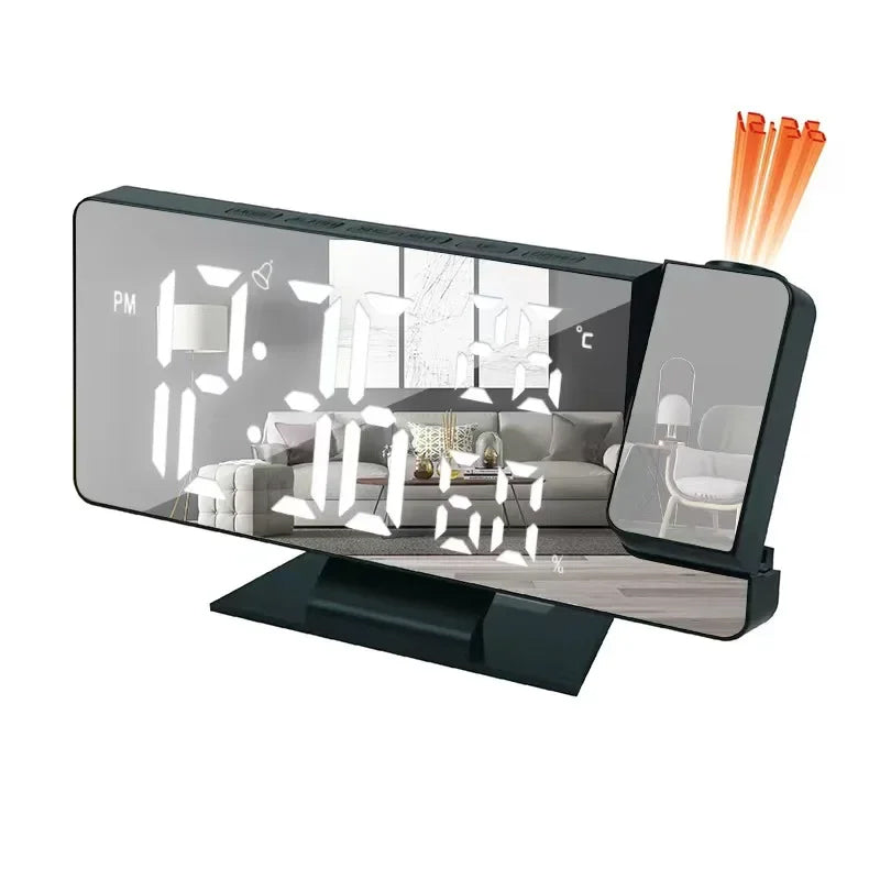 Home LED Projection Alarm Clock