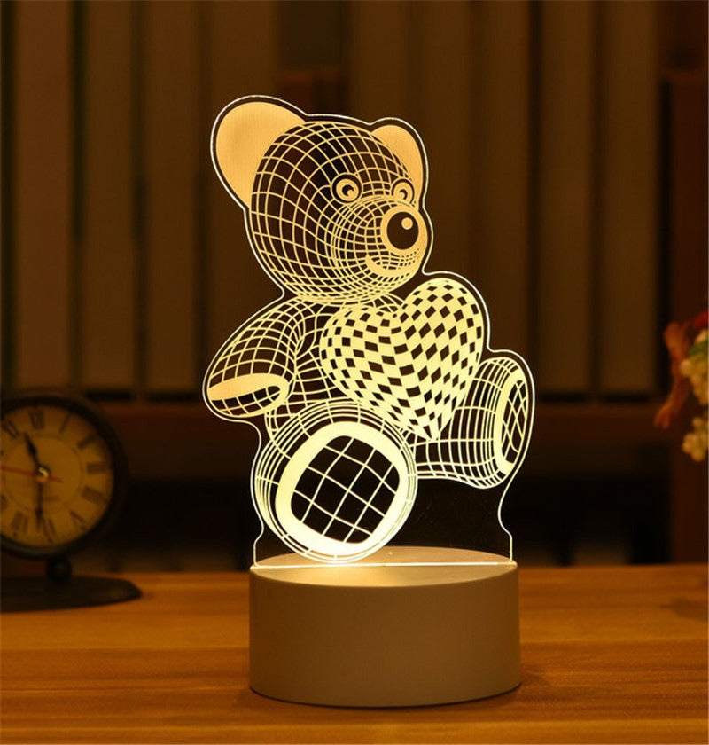 3D LED Modern Decorative Table Lighting