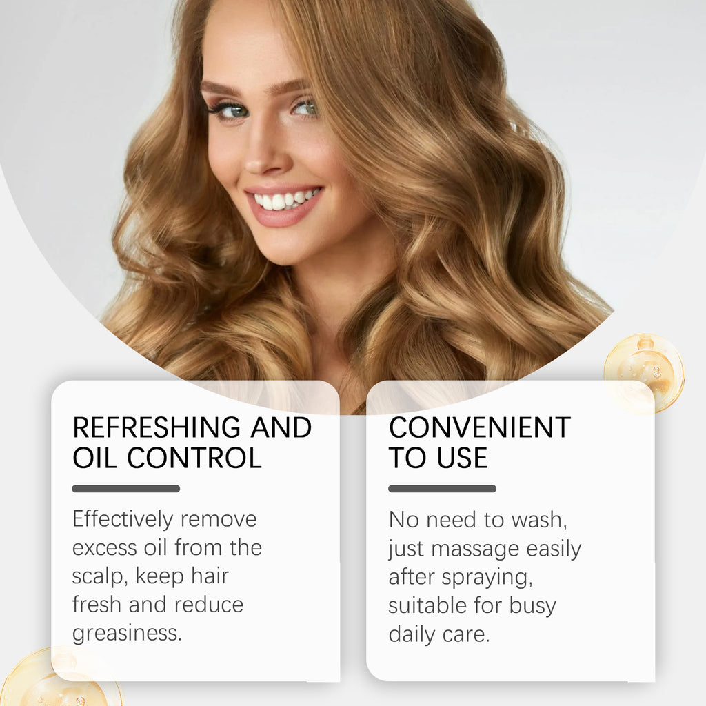 Hoegoa Hair Volumizing Spray – Lightweight No-Rinse Oil Control & Root Lift for Fine, Flat Hair (60ml)