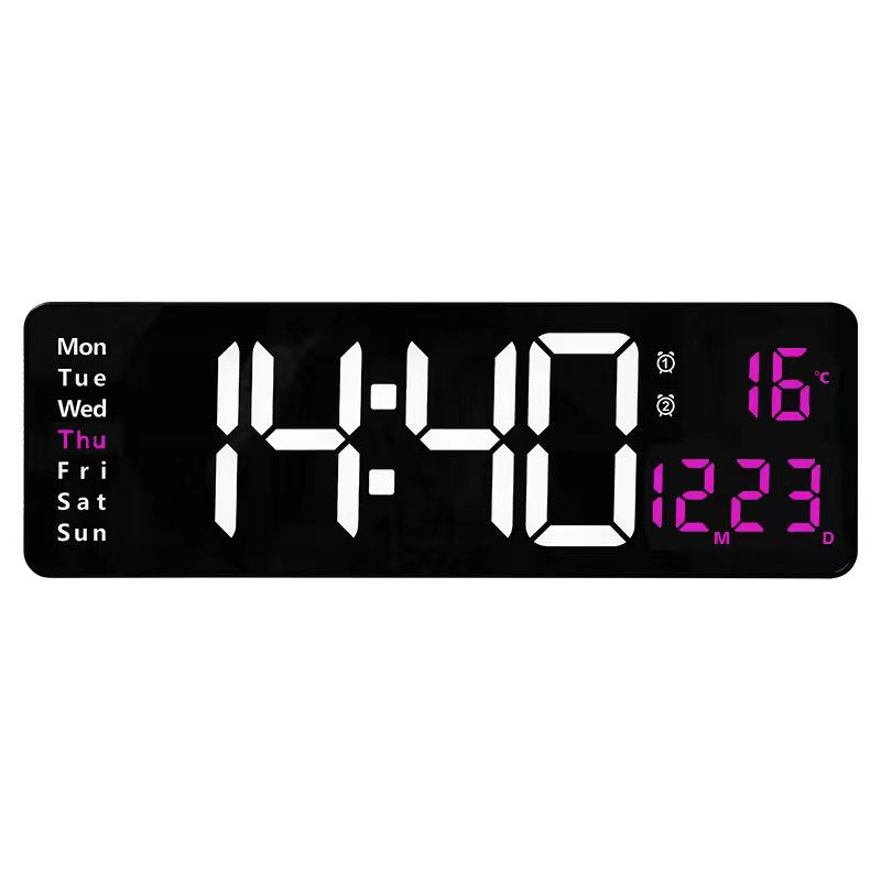 Large LED Digital Wall Alarm Clock