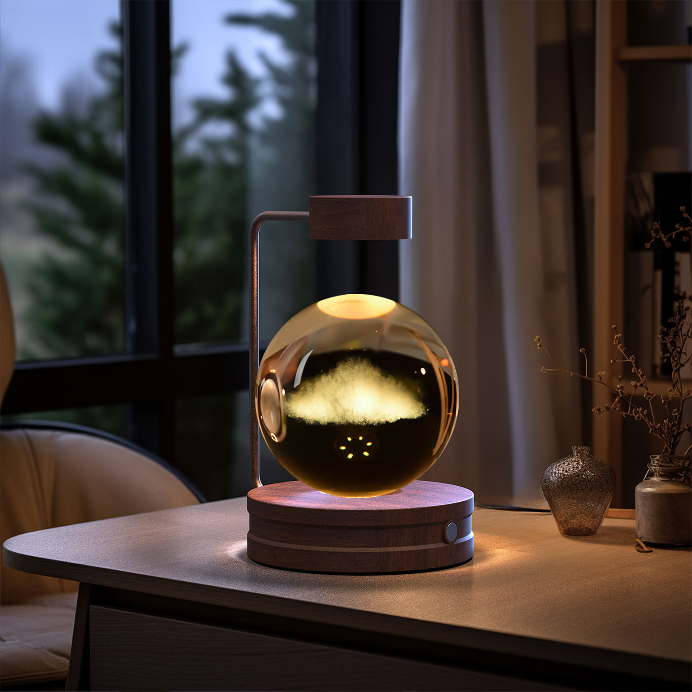 Crystal Ball Dinosaur Bedside Lamp