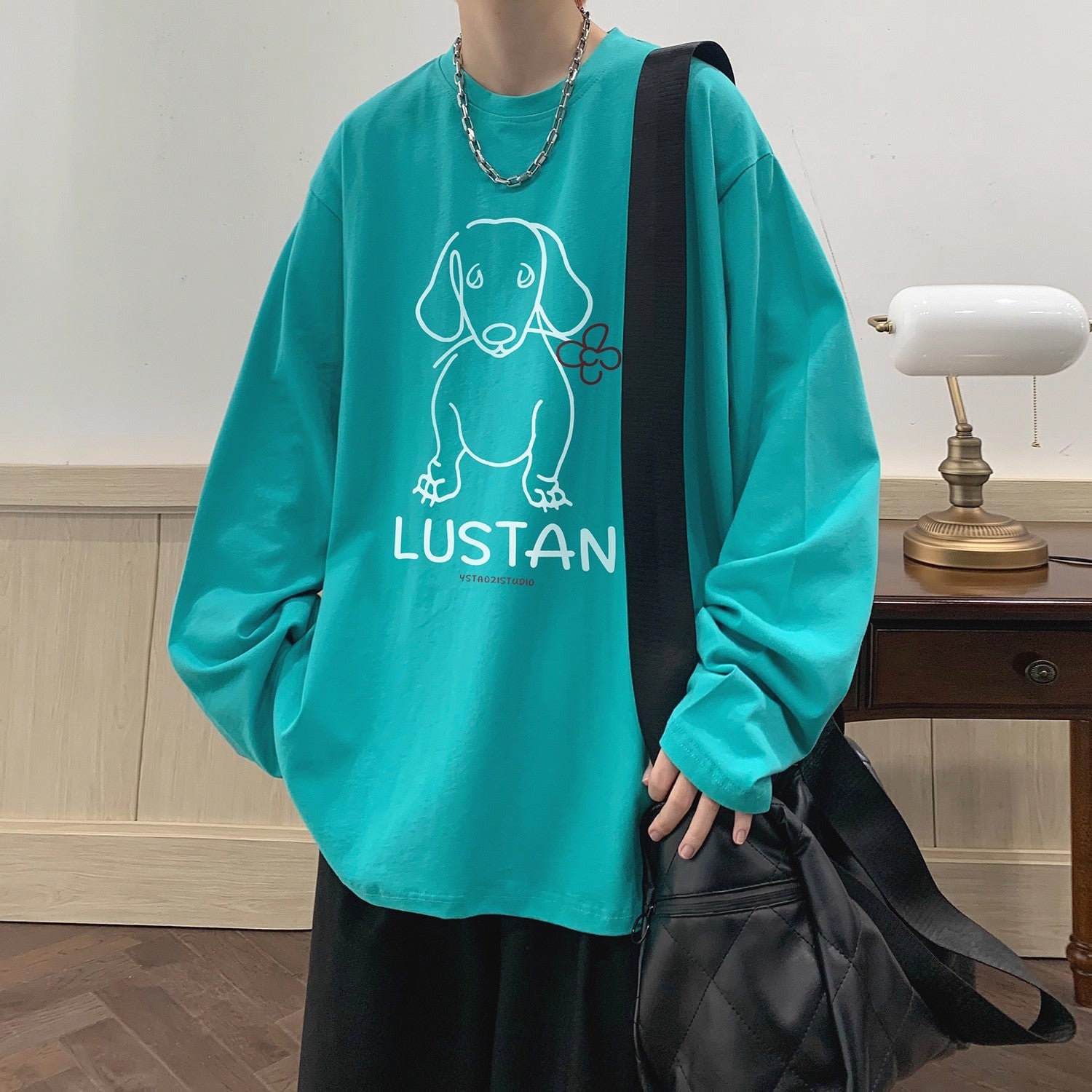 Cartoon Puppy Printed Long Sleeve