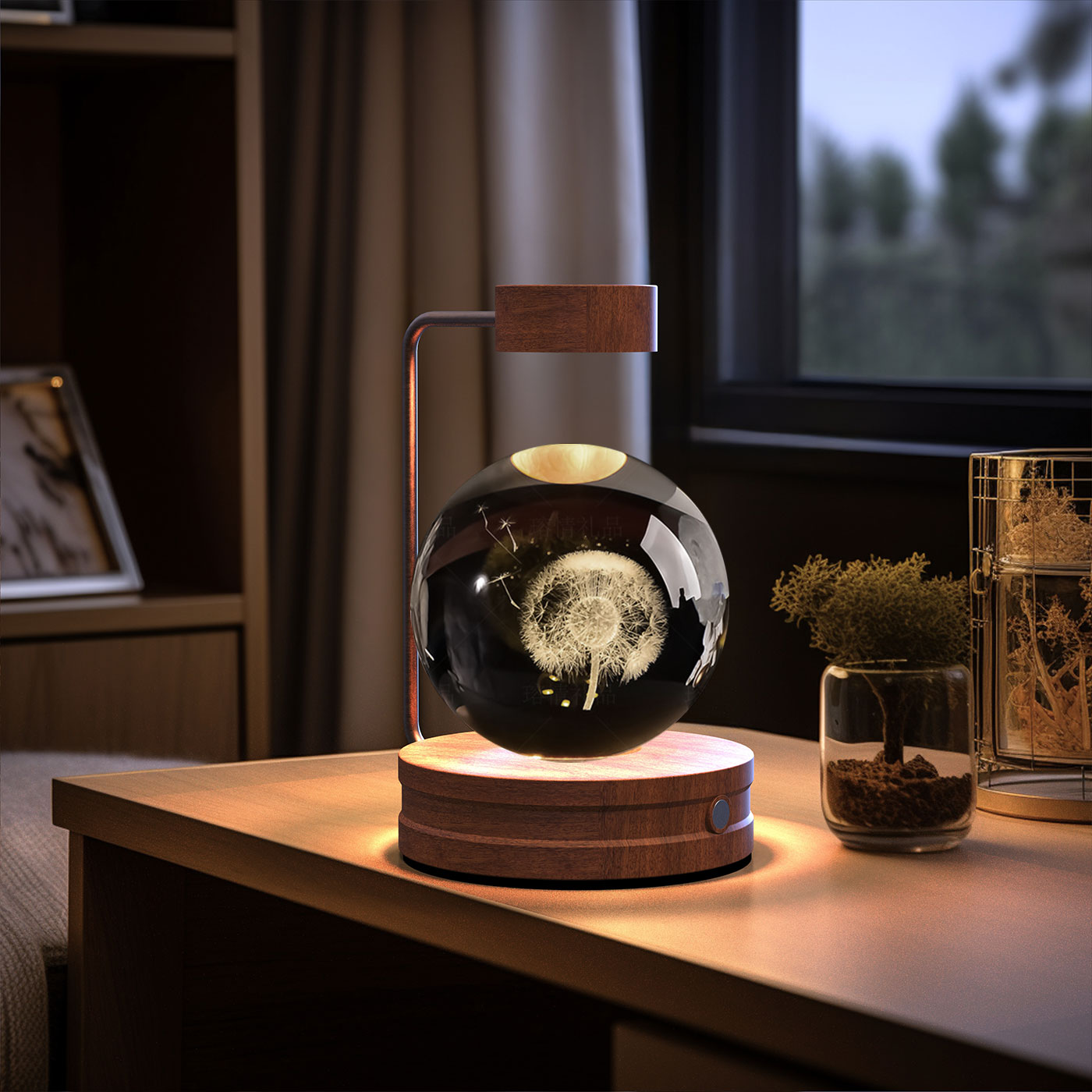 Crystal Ball Dinosaur Bedside Lamp
