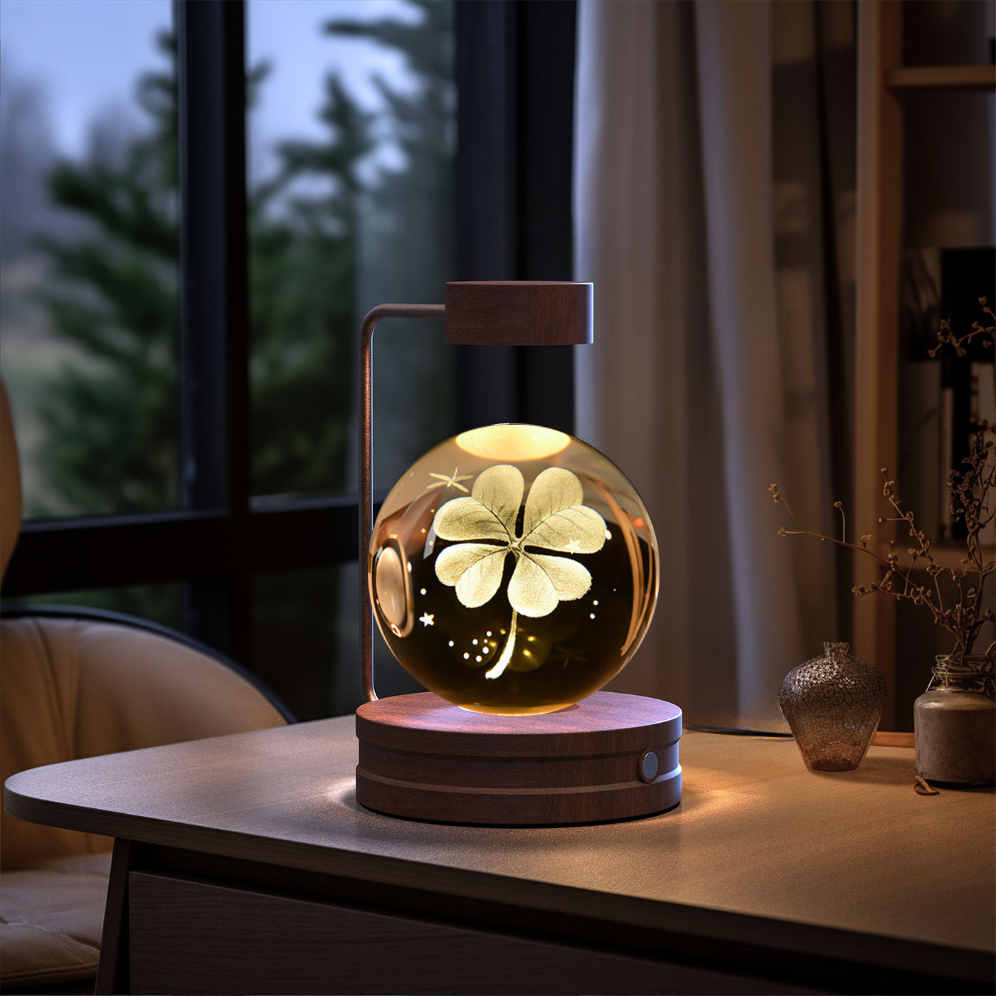 Crystal Ball Dinosaur Bedside Lamp