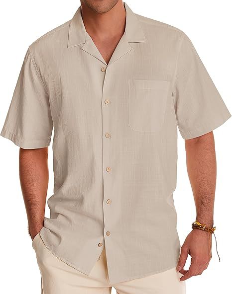 Cotton & Linen Short Sleeve Shirt