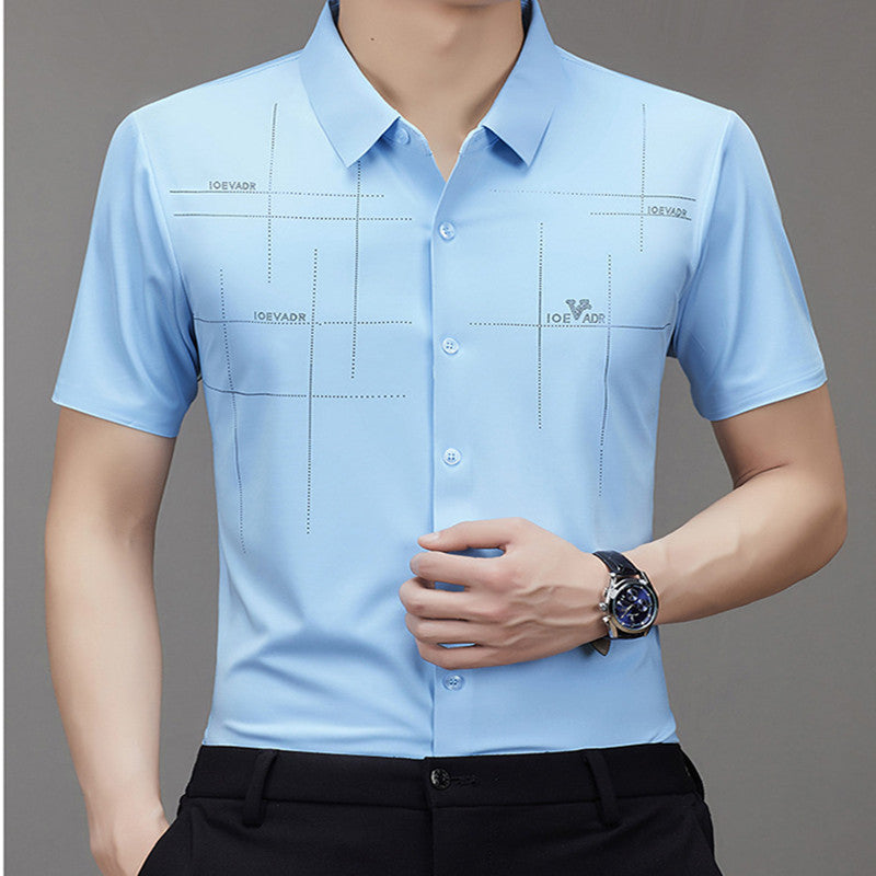 Business Polyester Short-Sleeve