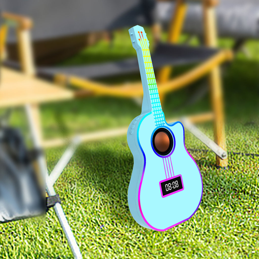 Guitar Design LED Light, Bluetooth Speaker & Alarm Clock
