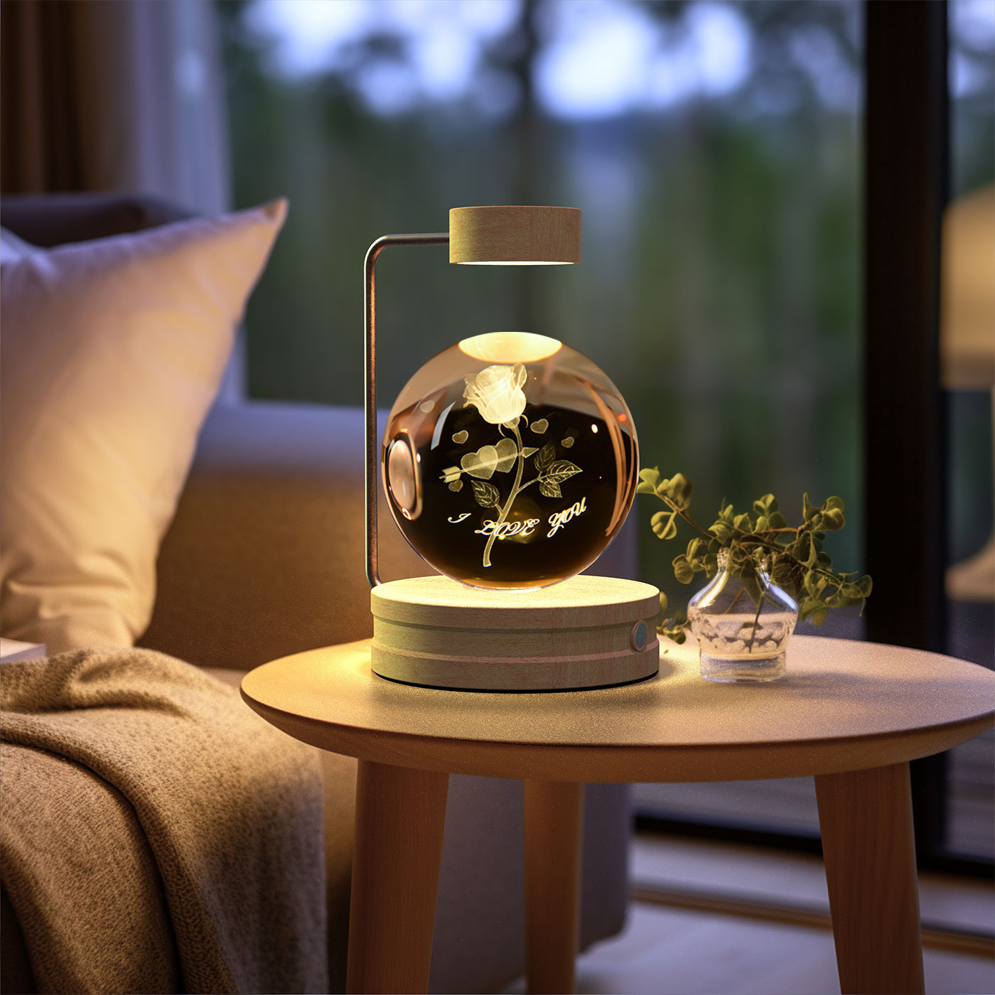 Crystal Ball Dinosaur Bedside Lamp