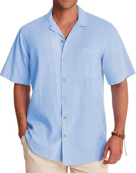 Cotton & Linen Short Sleeve Shirt