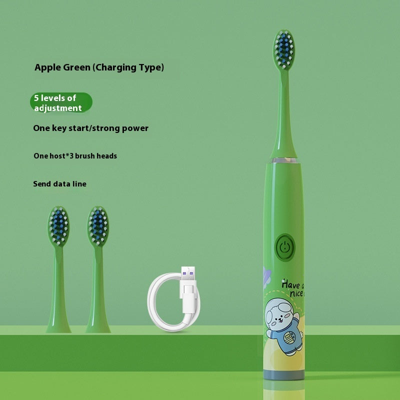 Electric Cartoon Soft Bristle Smart Toothbrush – Gum Care & Waterproof Design