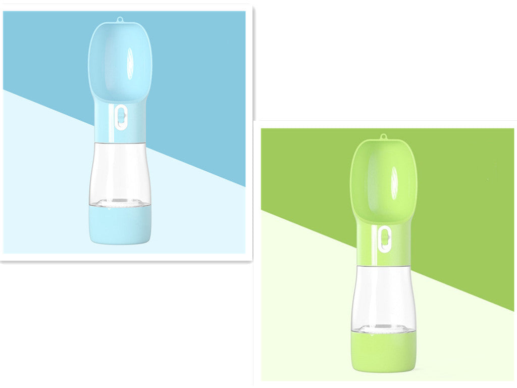 Portable Pet Water Bottle with Food Container