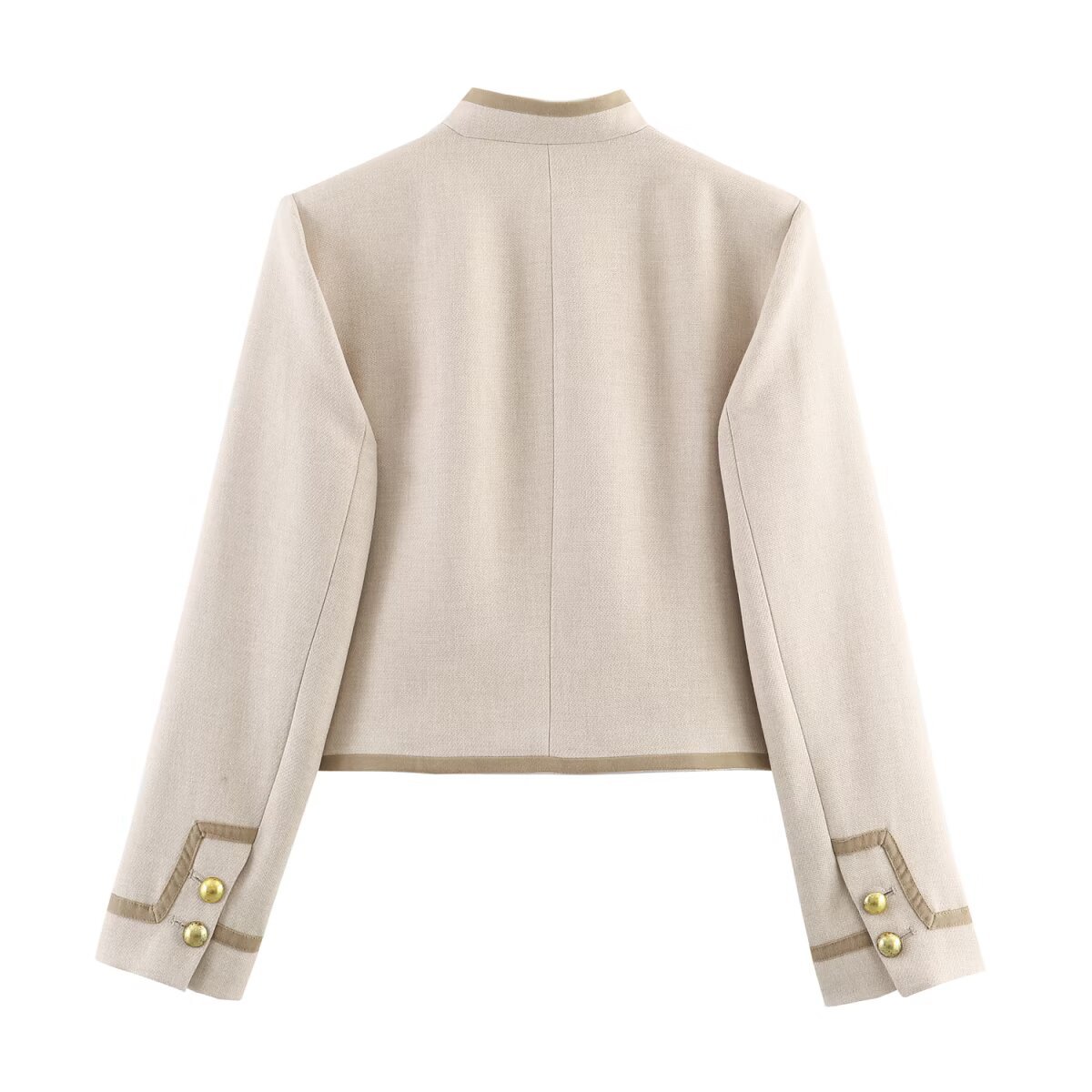 Chic Buttoned Style Rope Knot Jacket