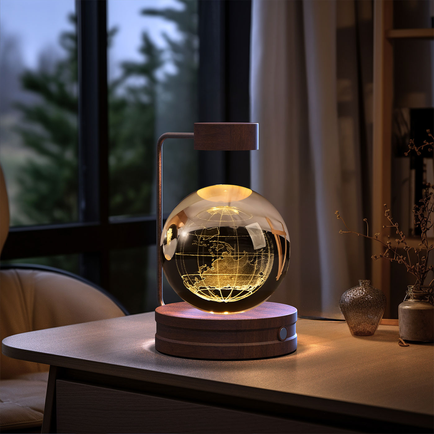 Crystal Ball Dinosaur Bedside Lamp