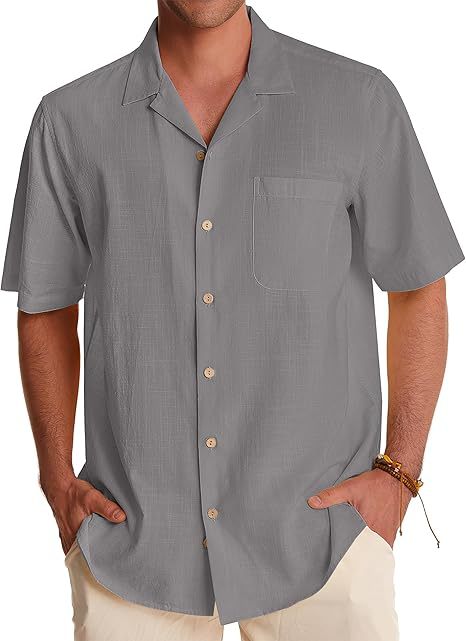 Cotton & Linen Short Sleeve Shirt