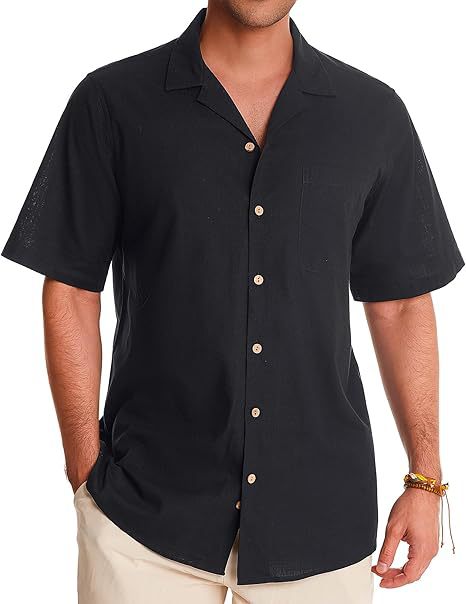 Cotton & Linen Short Sleeve Shirt