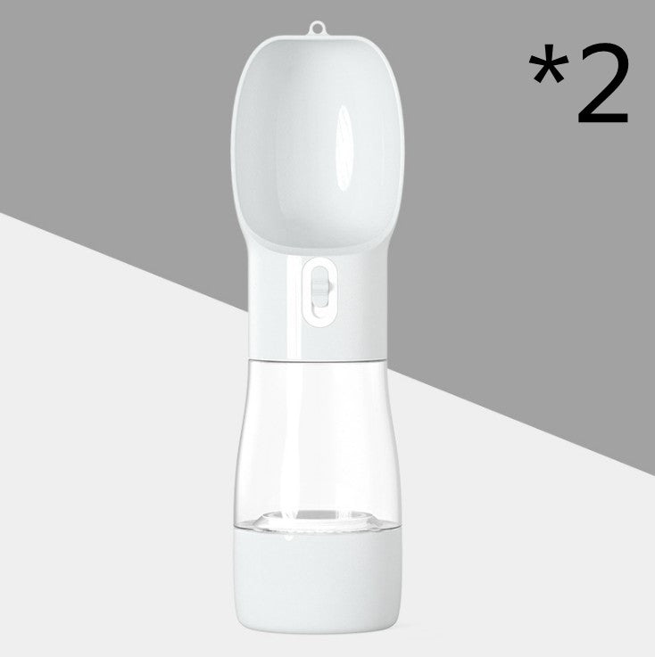 Portable Pet Water Bottle with Food Container